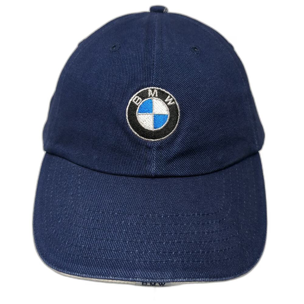 BMW Lifestyle Baseball Cap Blue One Size Embroidered Logo Cotton Slideback Hat